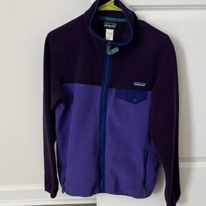 Patagonia Two-Tone Purple Fleece Jacket